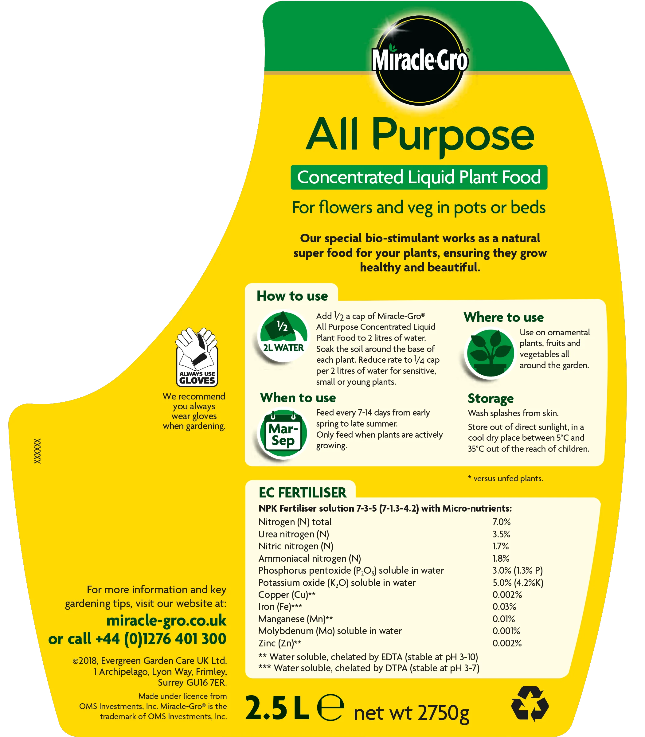 Miracle-Gro All Purpose Concentrated Liquid Plant Food - Image 3