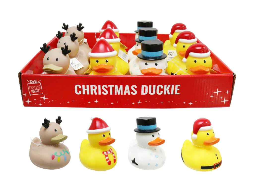 Christmas Rubber Duck - 10cm