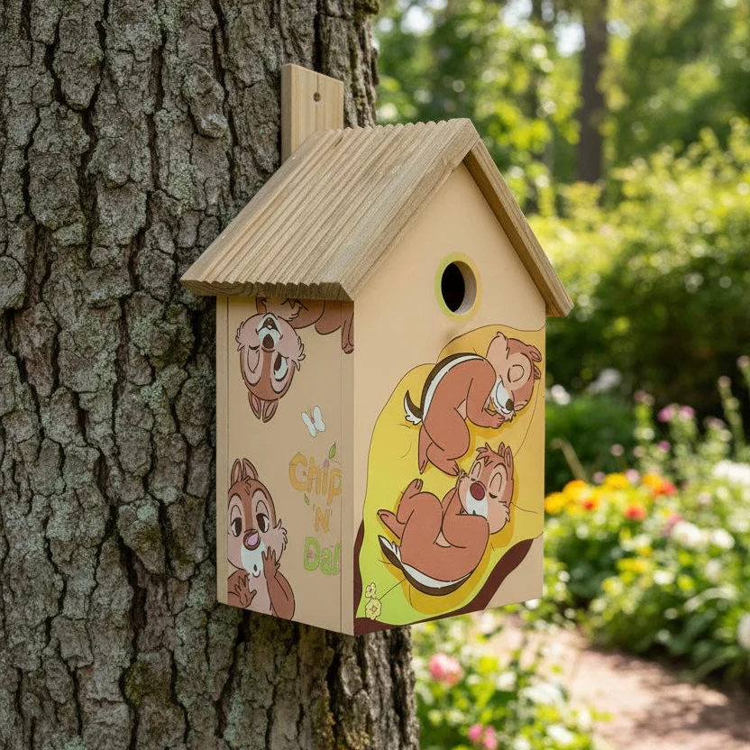 Disney Chip & Dale Wooden Bird House