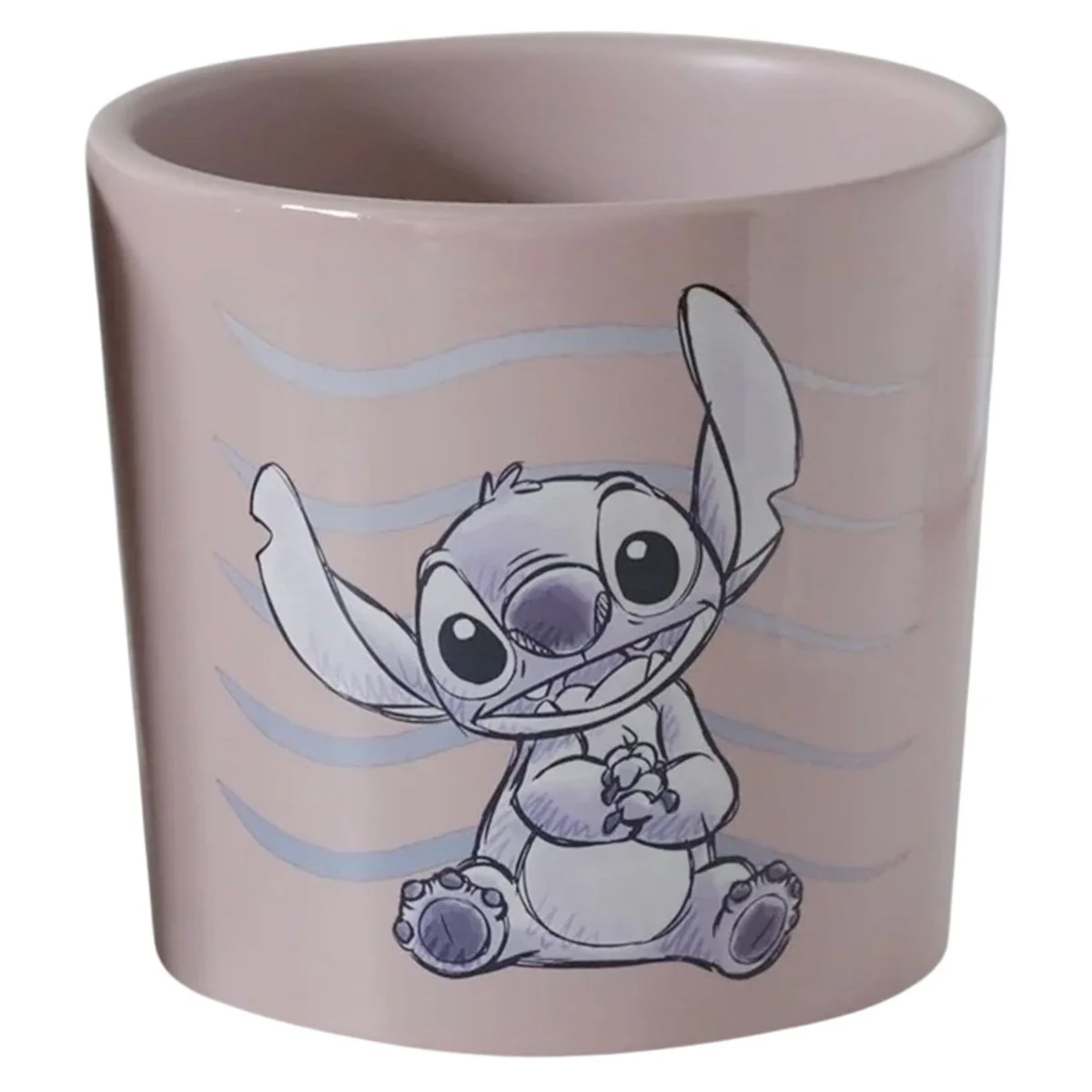 Disney Pink Flower Pot Stitch Medium 10cm