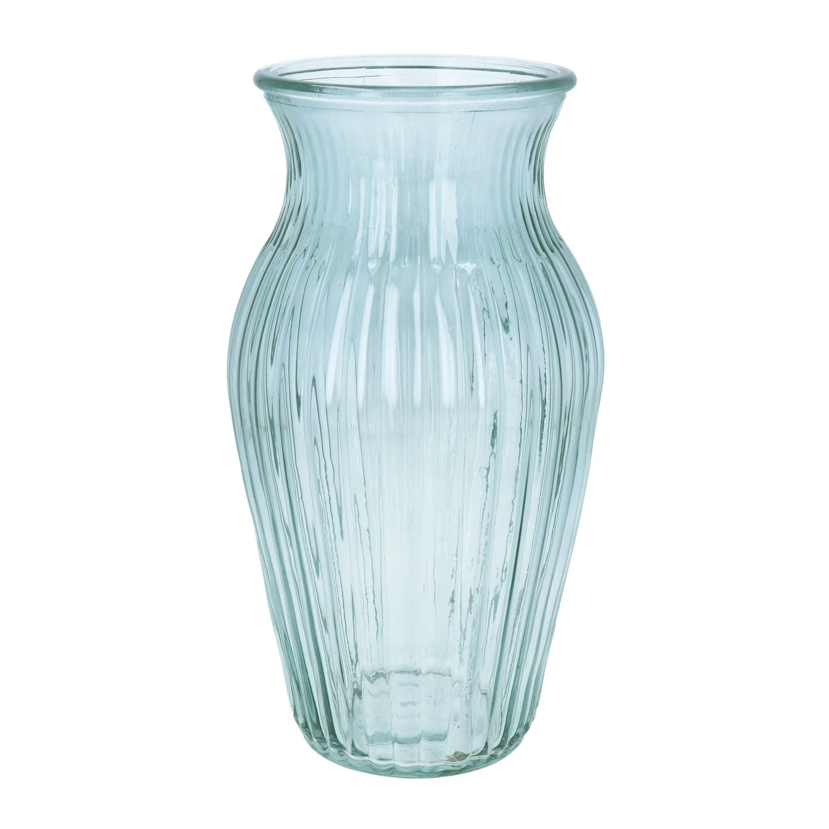 Gisela Graham - Blue Glass Vase 26cm