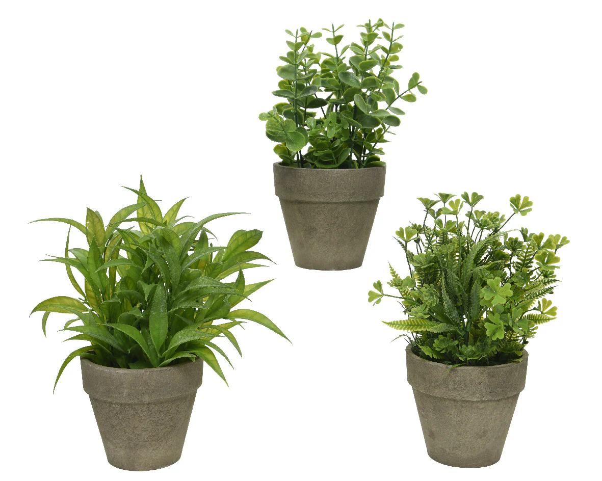 Green Potted Artificial Plant - 25cm