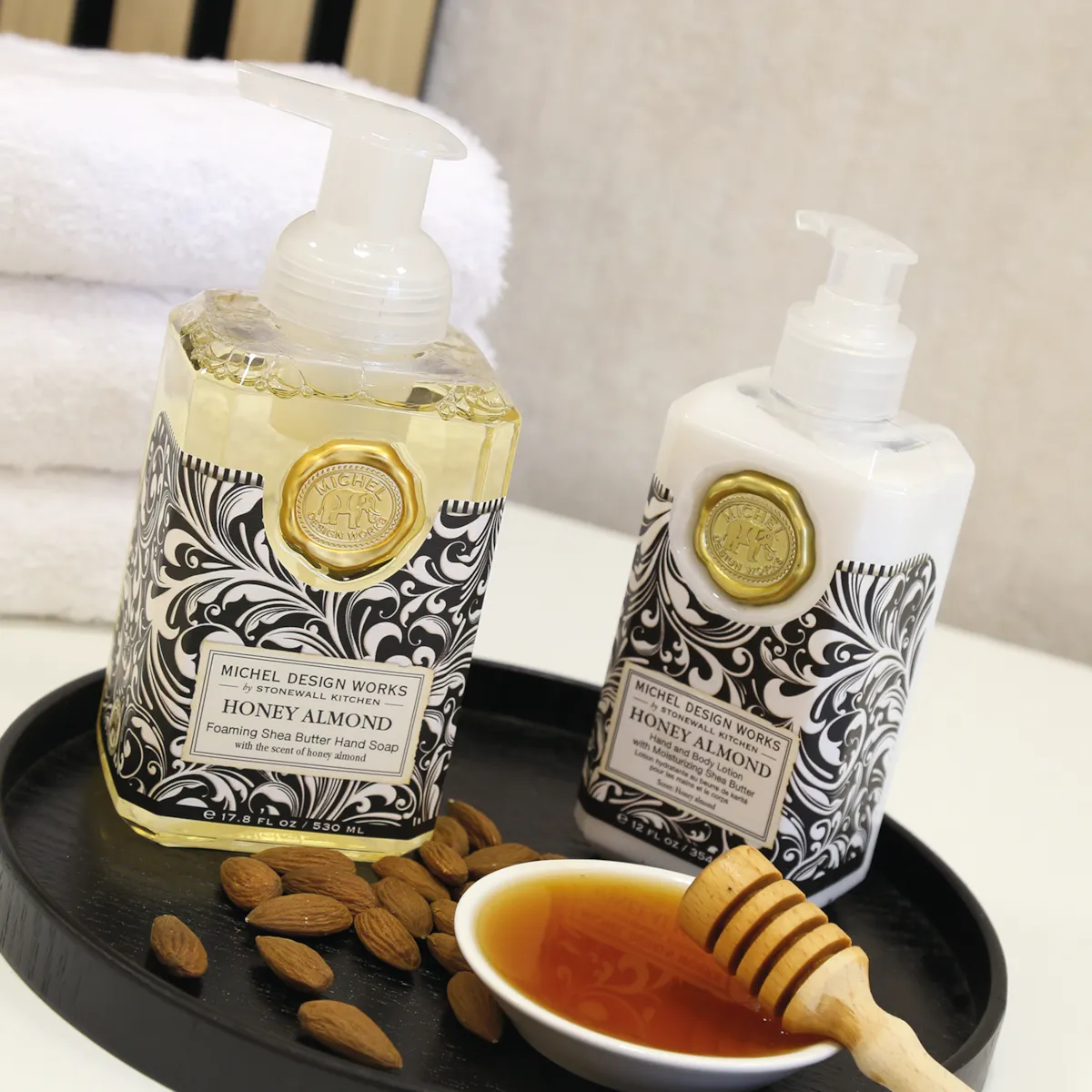 Honey Almond Hand and Body Lotion by Michel Design Works - 355ml - Image 2