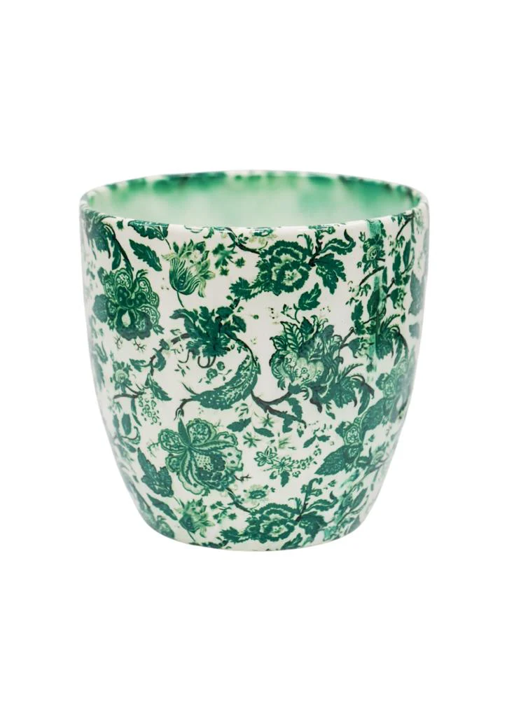 Ivyline Monza Vintage Green Foliage House Plant Pot - 15.5cm