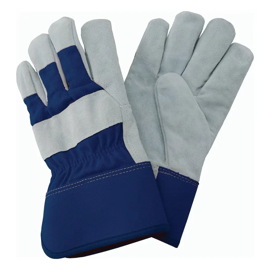 Kent & Stowe Navy Fleece Lined Rigger Gloves - Men’s Medium