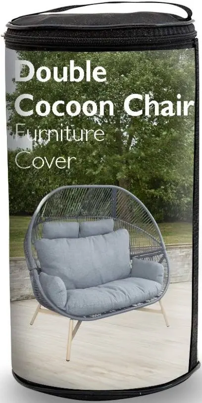 Leisure Grow Deluxe Cover Double Cocoon Standing Egg Chair - Garden Furniture Cover - Image 2