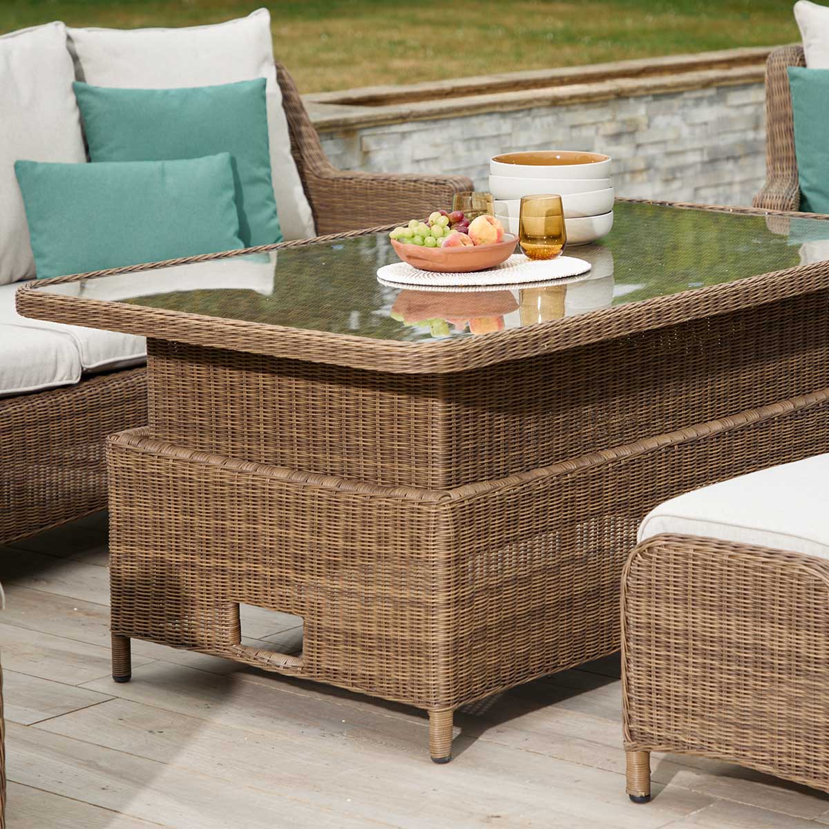 Leisure Grow - Montpellier Lounge Dining Set with Adjustable Height Table - Image 5