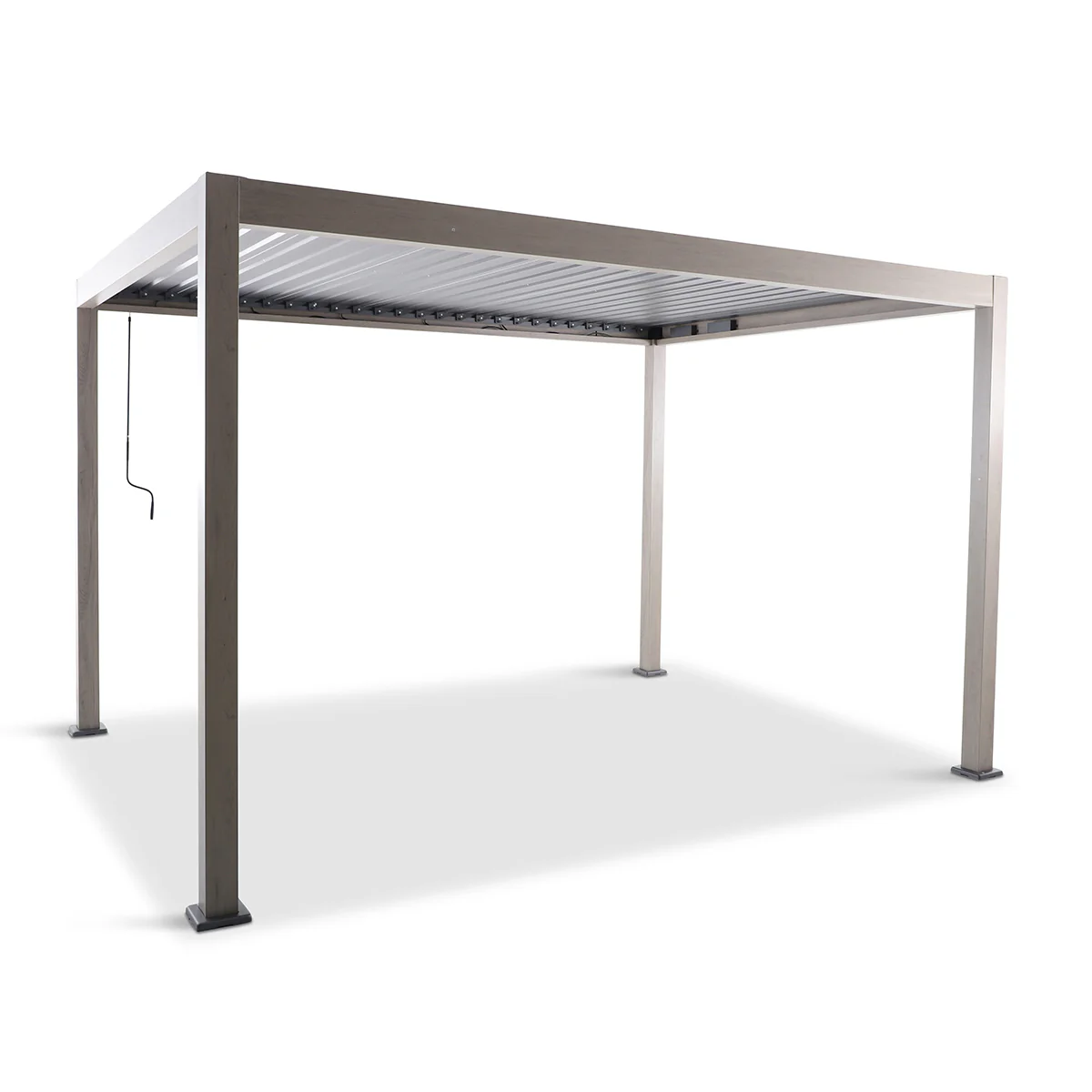 Leisure Grow Sanctuary Birch 4 x 3m Gazebo Pergola with Lights