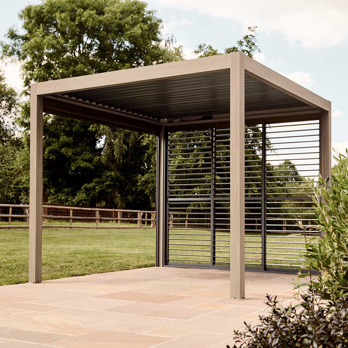 Leisure Grow Sanctuary Birch 4 x 3m Gazebo Pergola with Lights - Image 2