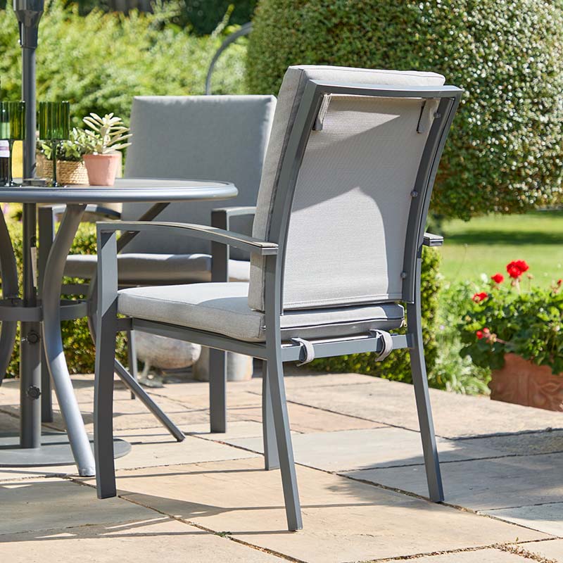 Leisure Grow - Turin Aluminium 2 Seat Bistro Set - Grey - Image 4