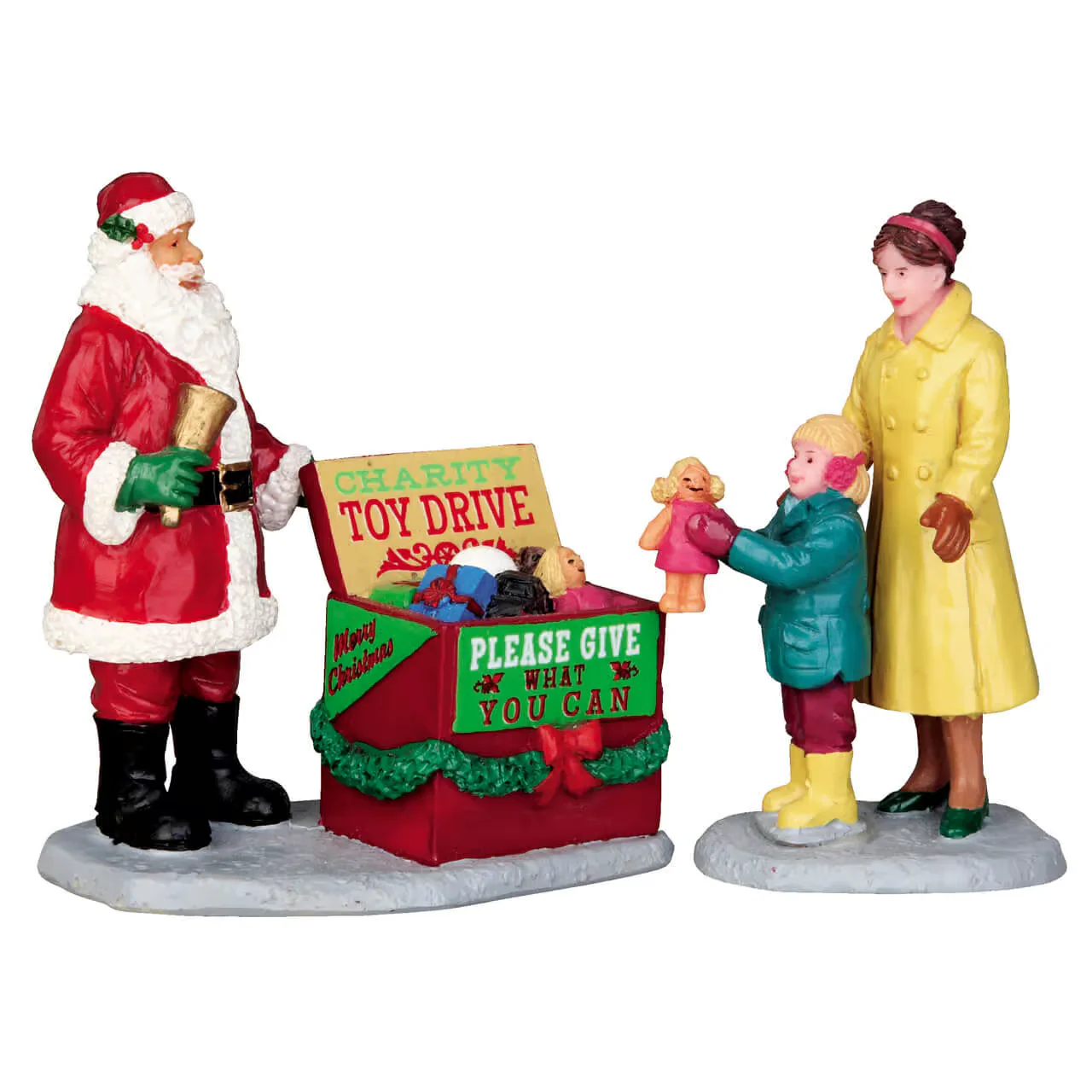Lemax - A Season of Giving Village Figurine - Set of 2