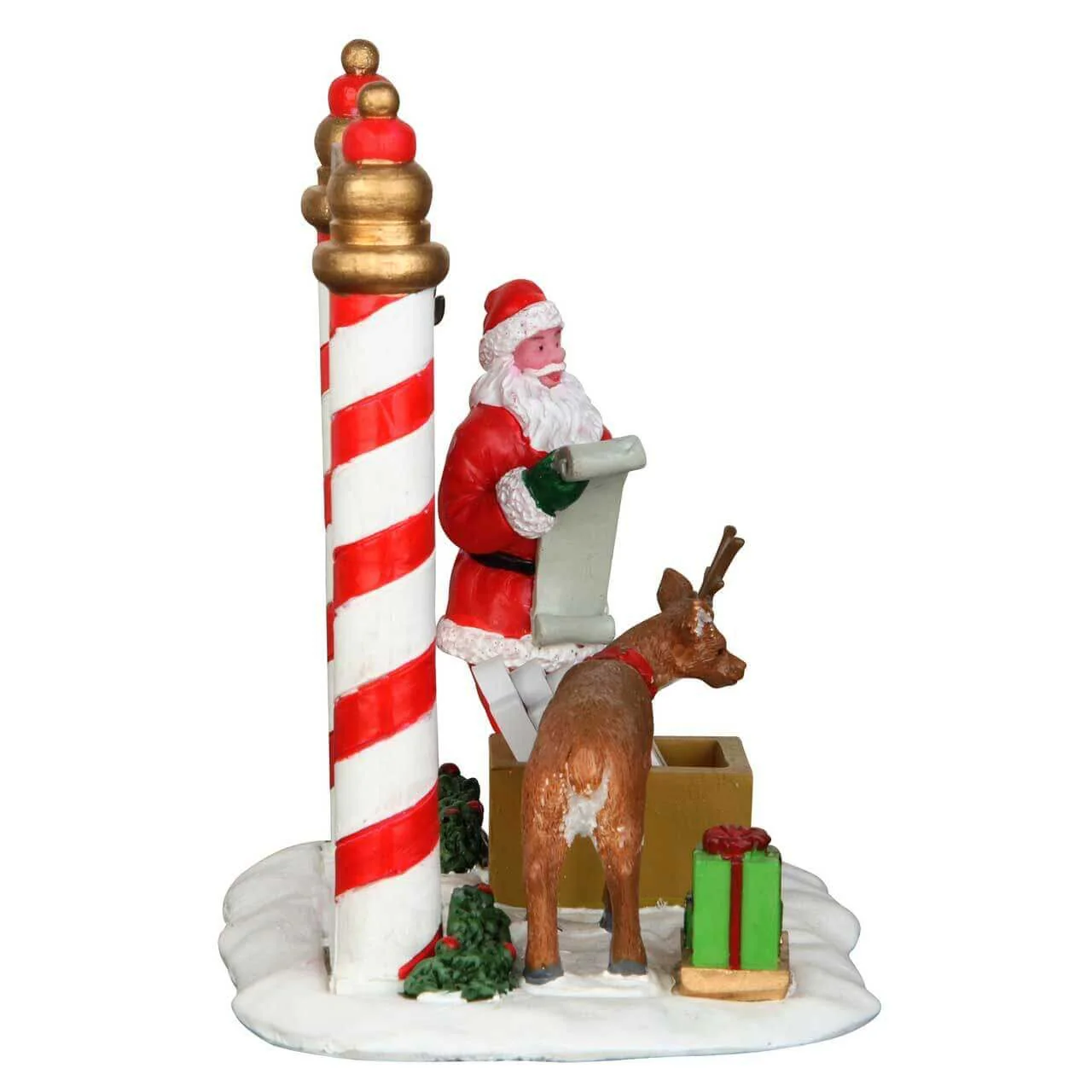 Lemax Christmas Countdown with Reindeer & Santa - Image 3
