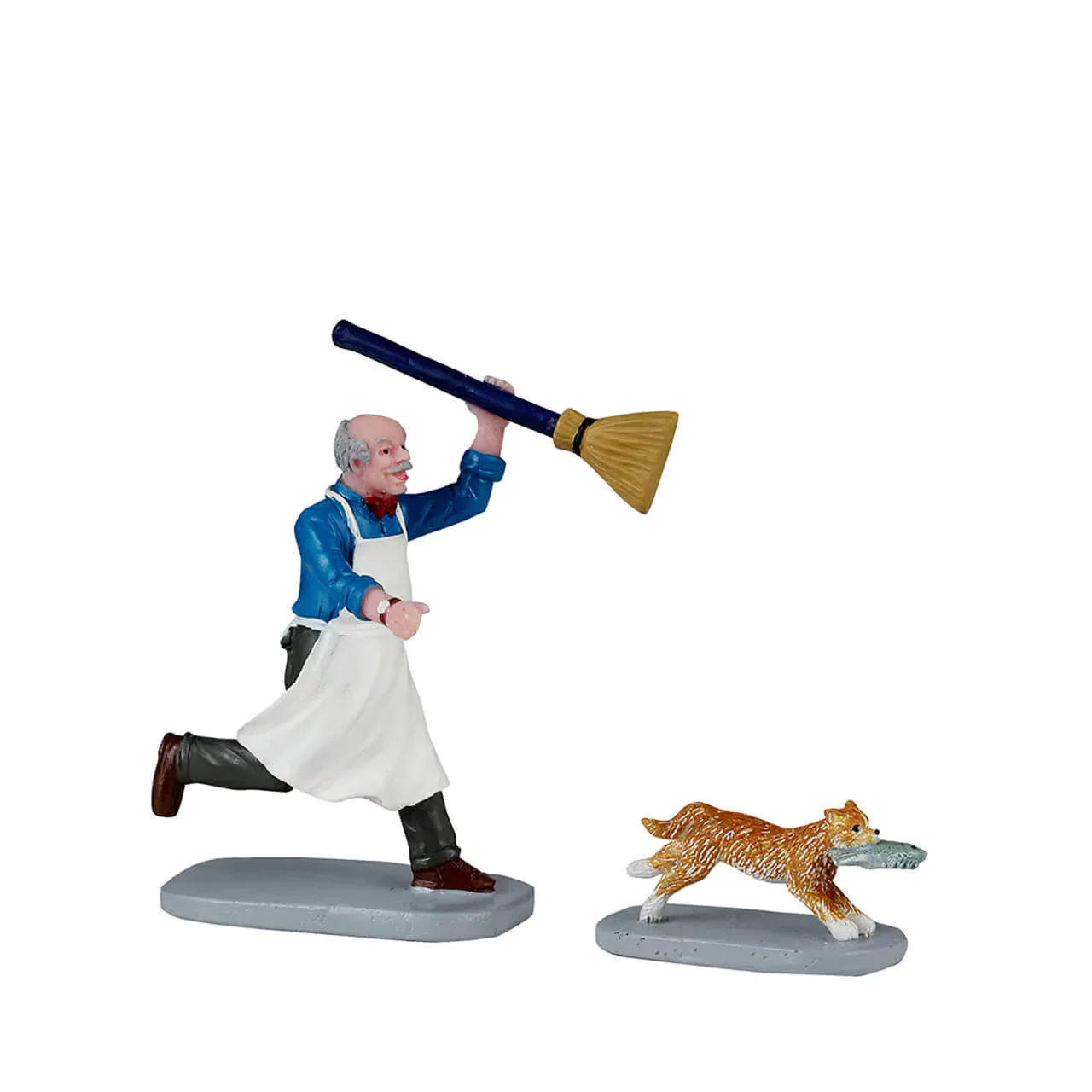 Lemax - Feline Fish Thief Christmas Village Figurines - Set of 2