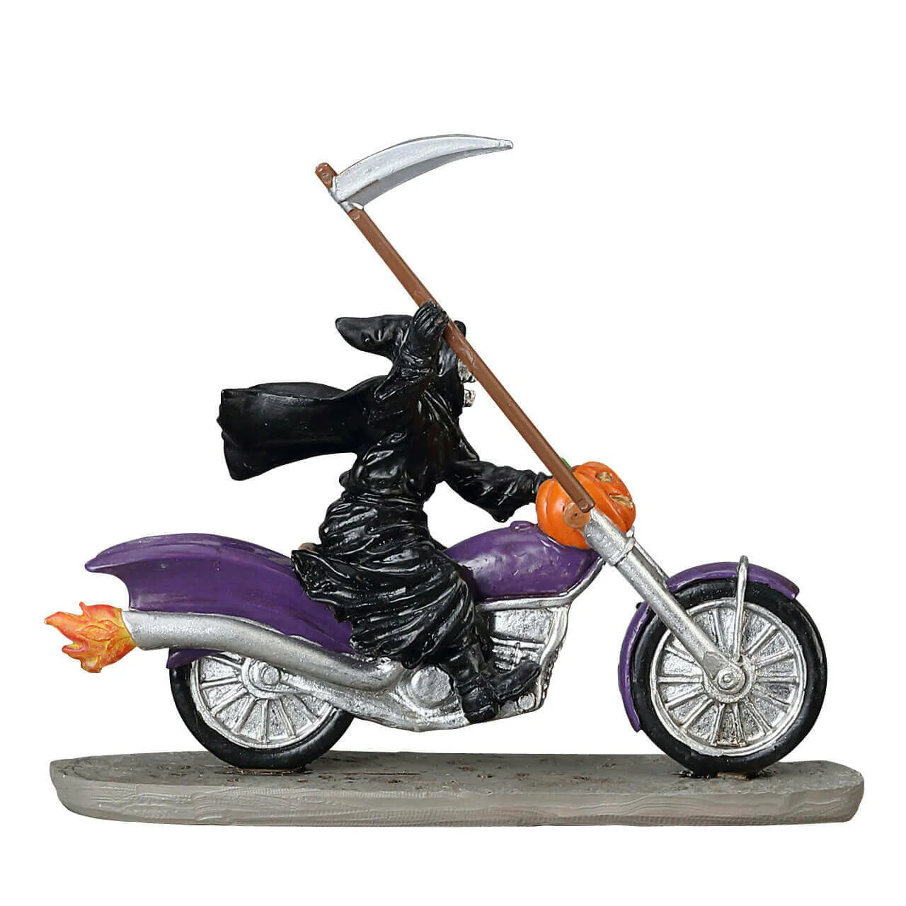 Lemax Spooky Town - Grim Rider Motorbike Halloween Figurine - Image 3