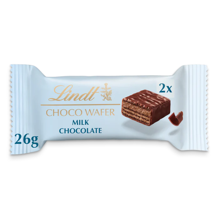 Lindt Milk Chocolate Wafer Bar - 26g