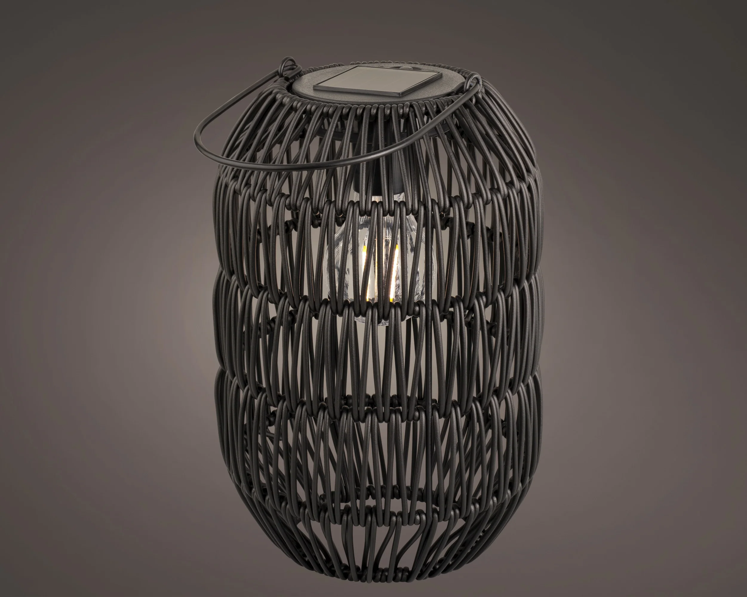Lumineo - Black Solar Iron Warm White Light