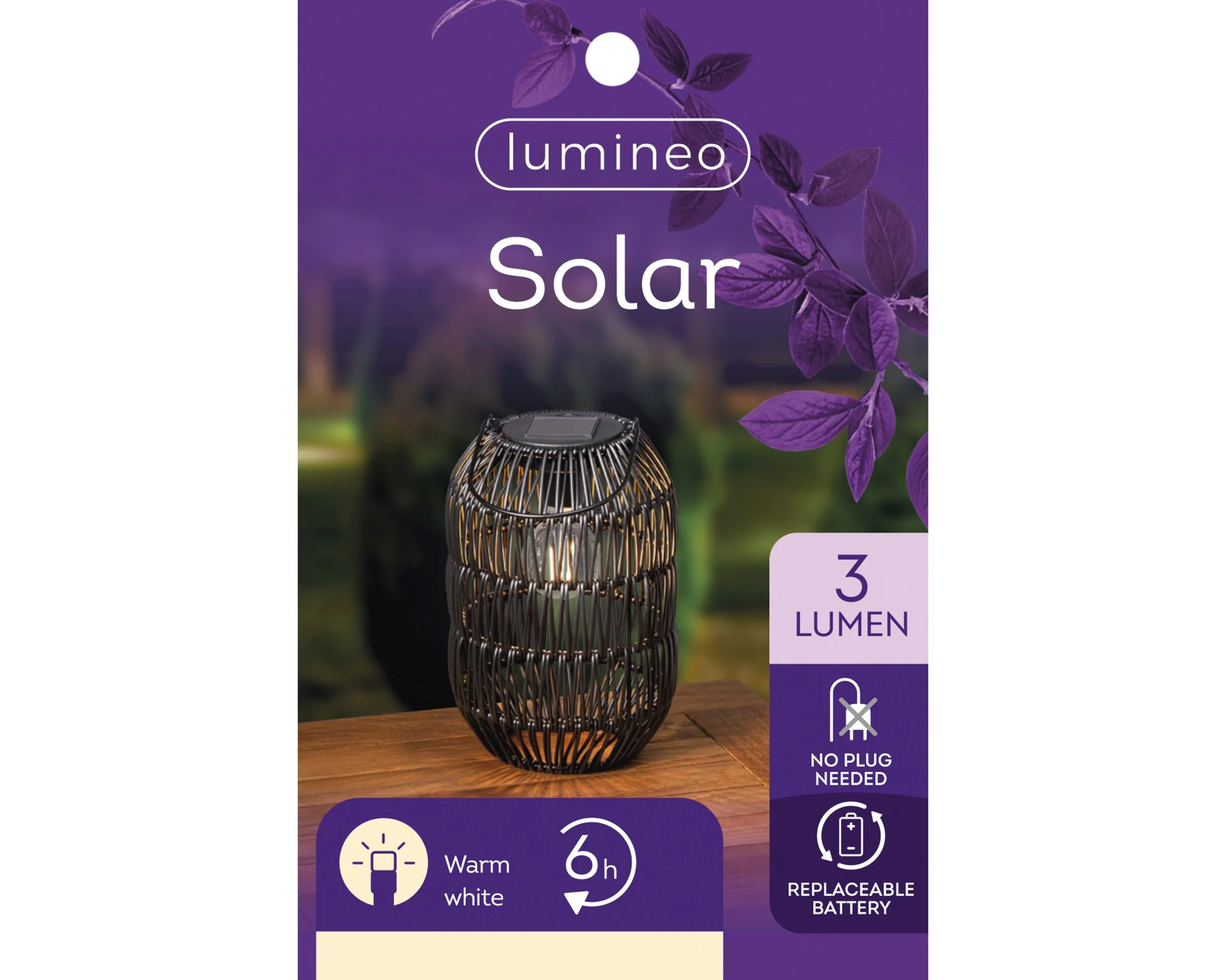 Lumineo - Black Solar Iron Warm White Light - Image 4