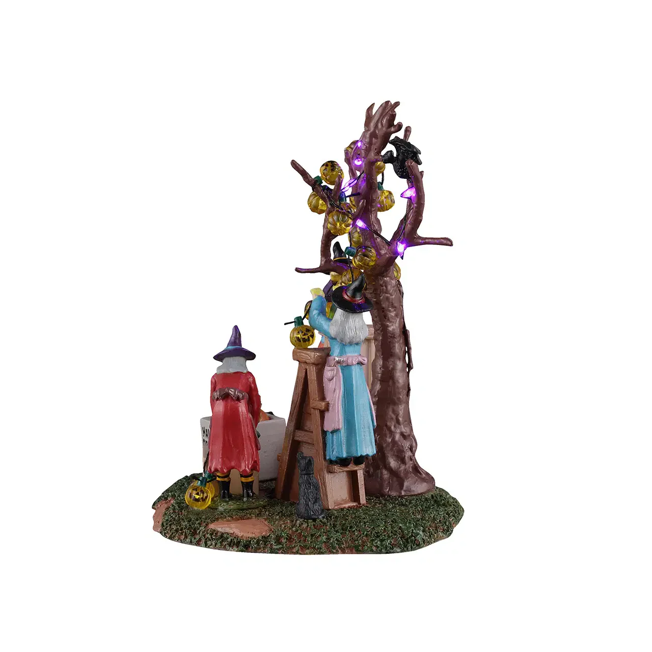NEW Lemax Spooky Town - Decorating The Spooky Tree Halloween Village Figurine - Image 2