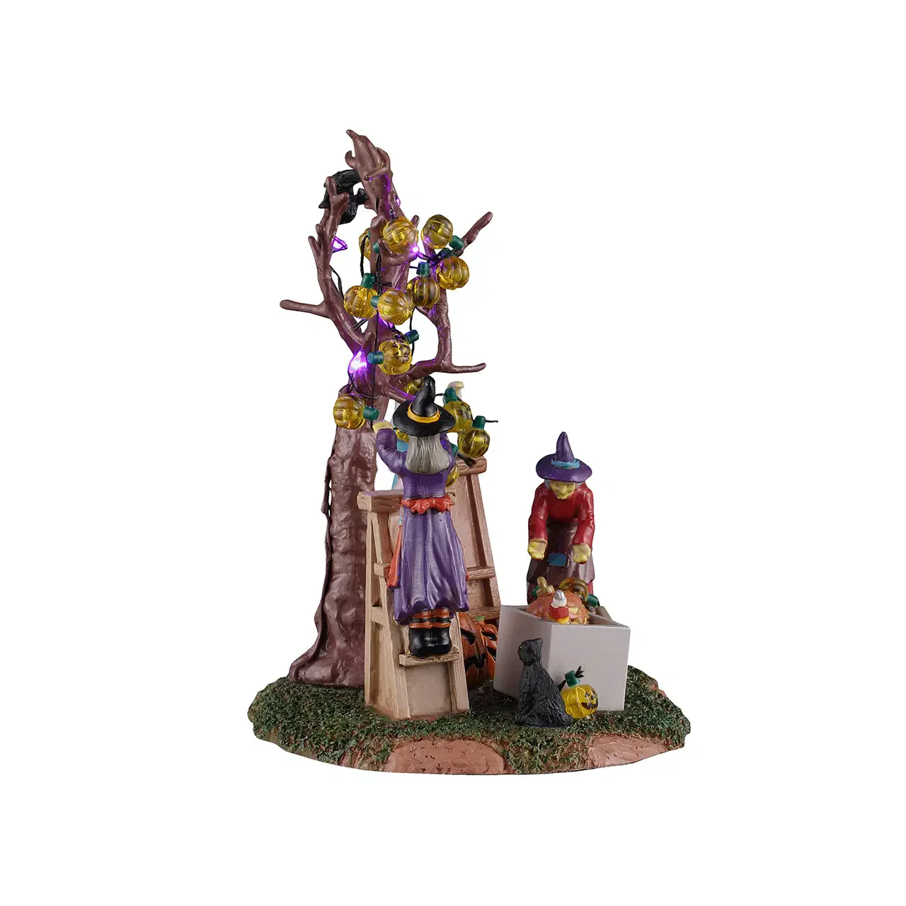 NEW Lemax Spooky Town - Decorating The Spooky Tree Halloween Village Figurine - Image 3