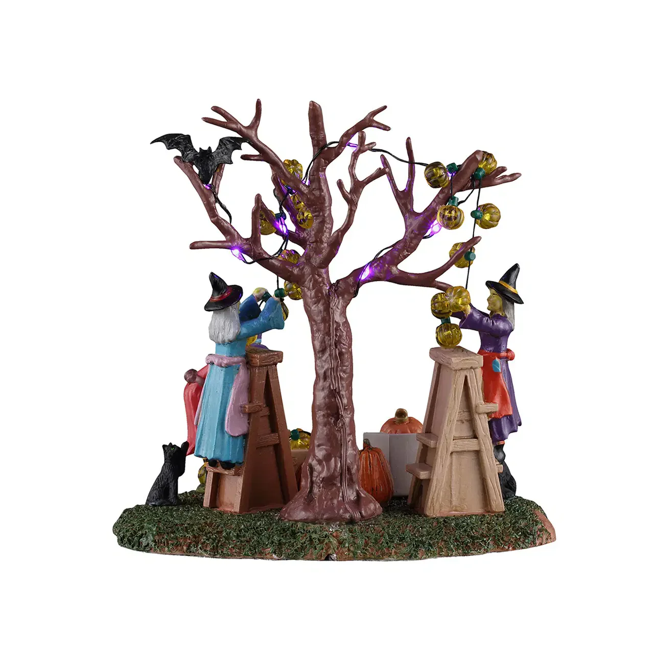 NEW Lemax Spooky Town - Decorating The Spooky Tree Halloween Village Figurine - Image 4