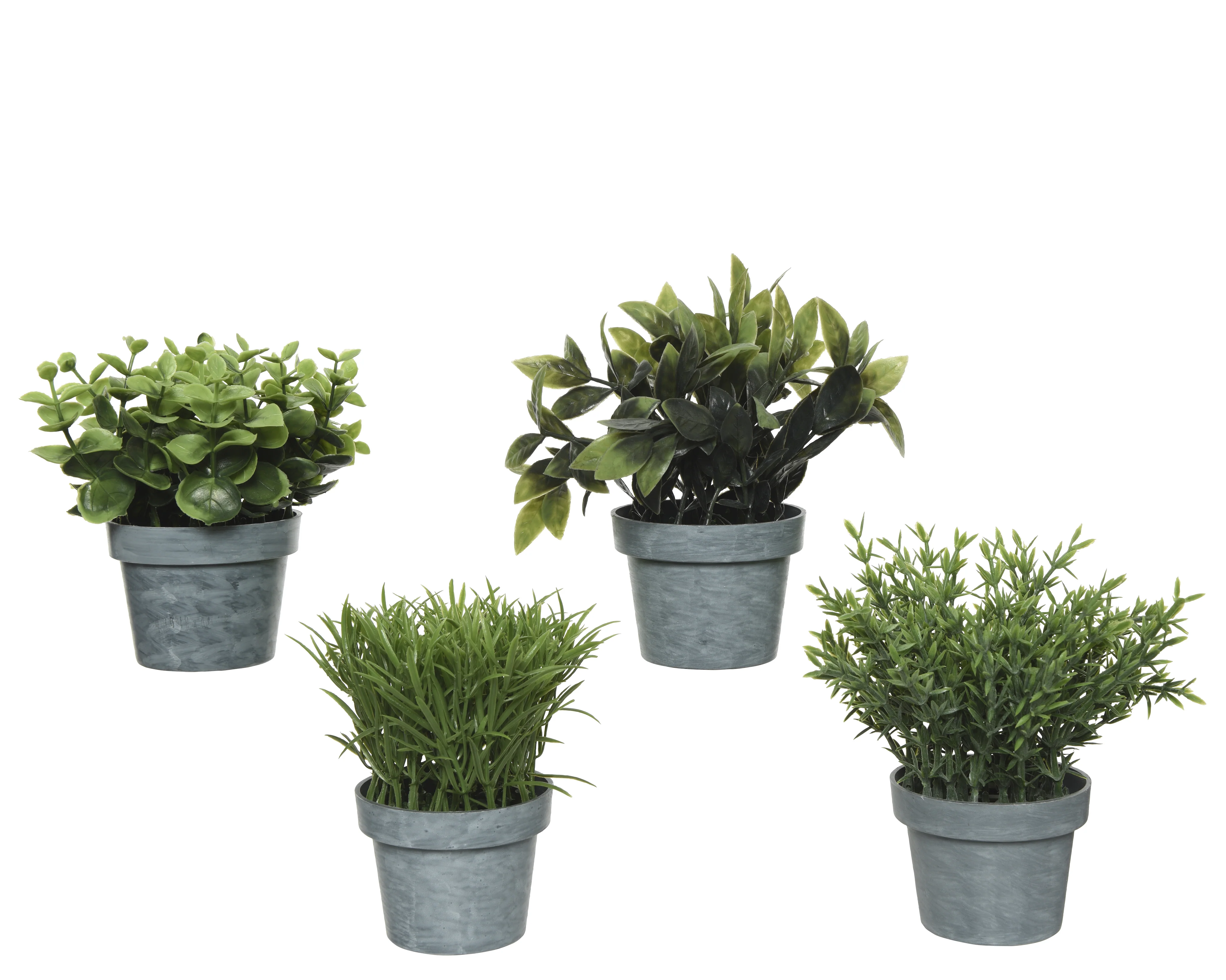 Green Artificial House Plant in Pot