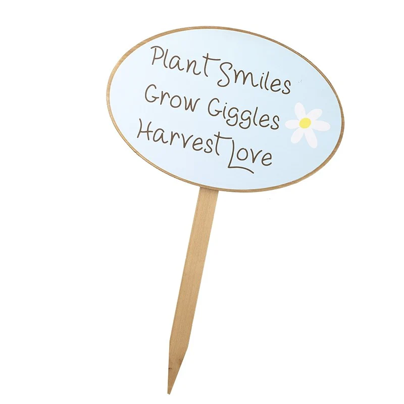 Plant Smiles, Grow Giggles, Harvest Love Garden Stake Sign