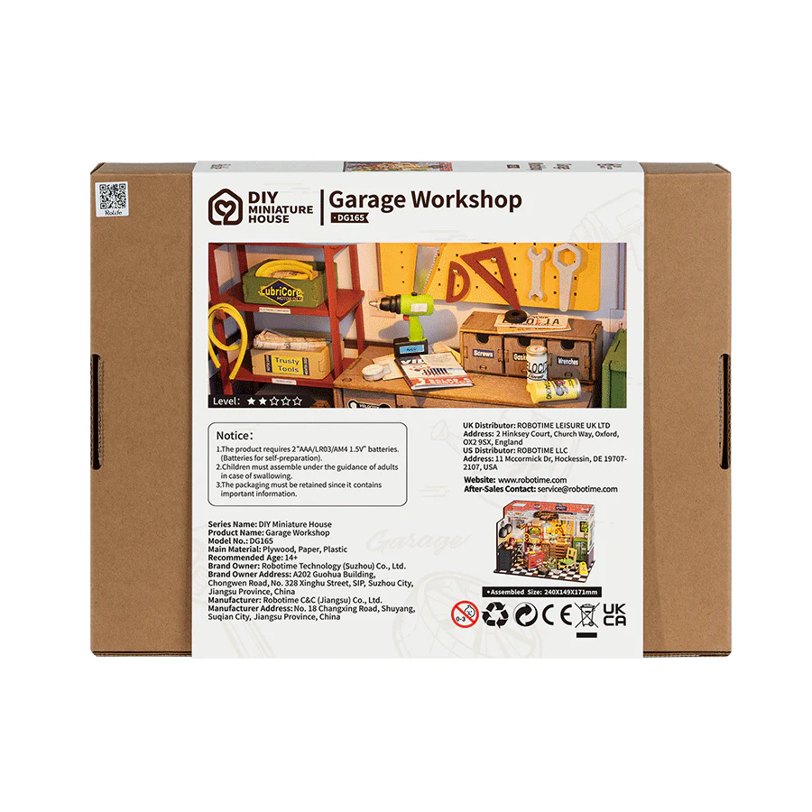 Rolife Garage Workshop DIY Miniature House Kit - Image 7
