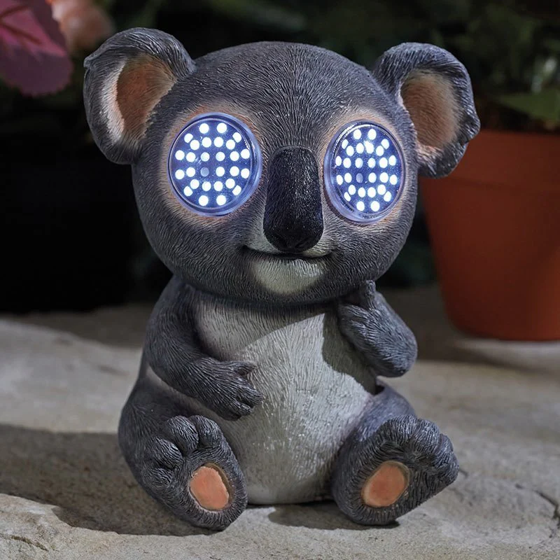 Smart Solar Blinkin' Koala with Moving Light Up Eyes