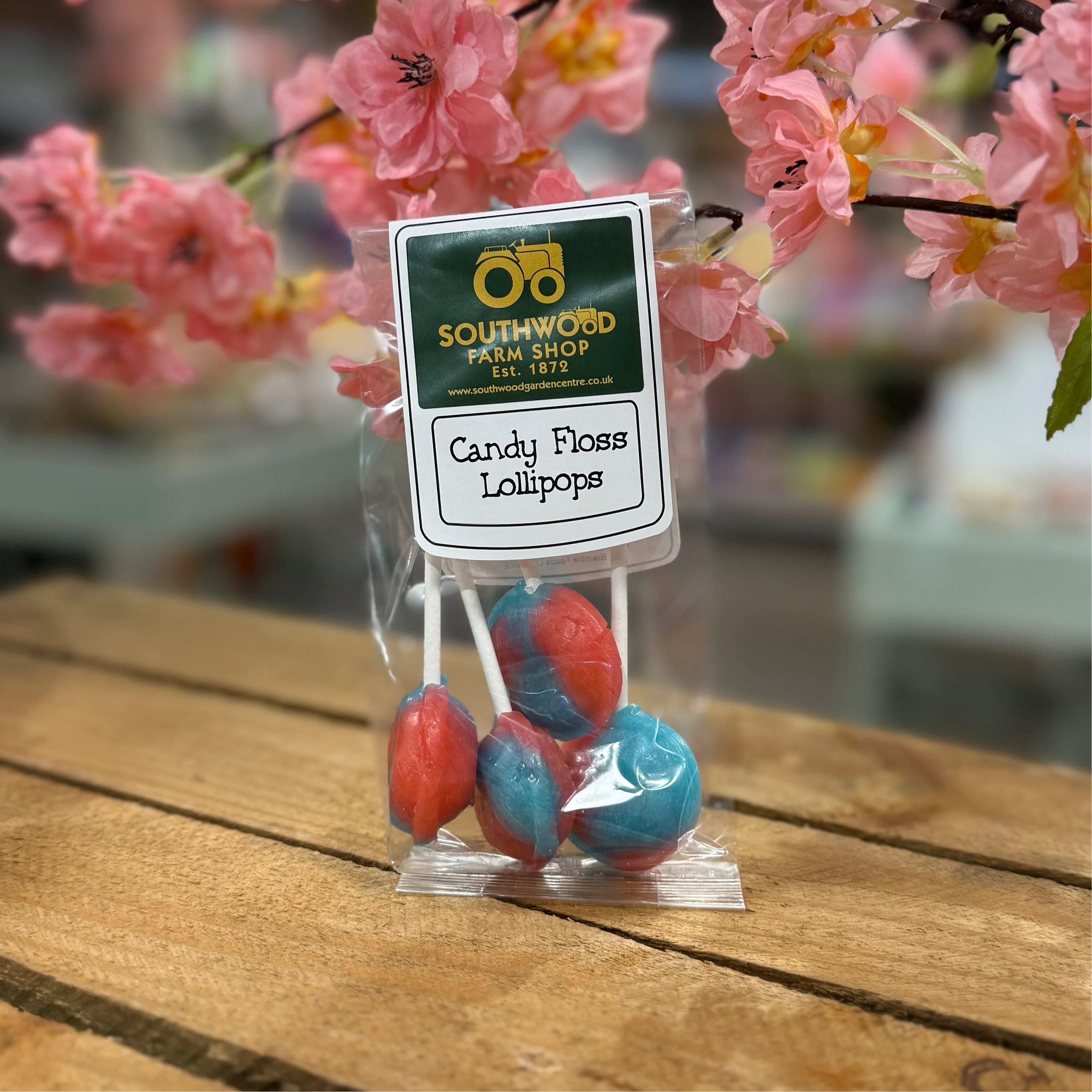 Southwood Farmshop Candy Floss Traditional Lollipops Pack of 4
