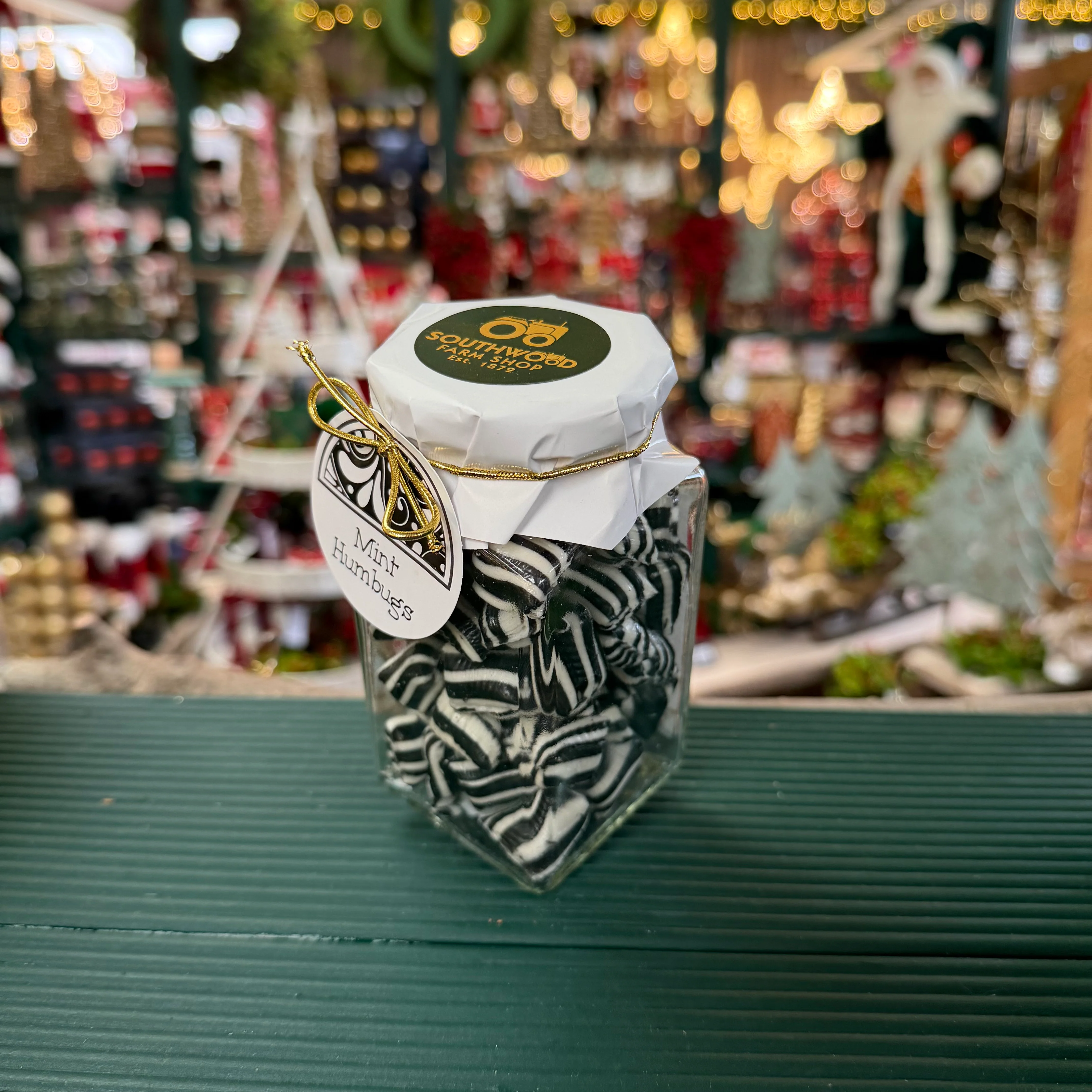 Southwood Farmshop - Glass Jar of Mint Humbugs 210g - Image 2