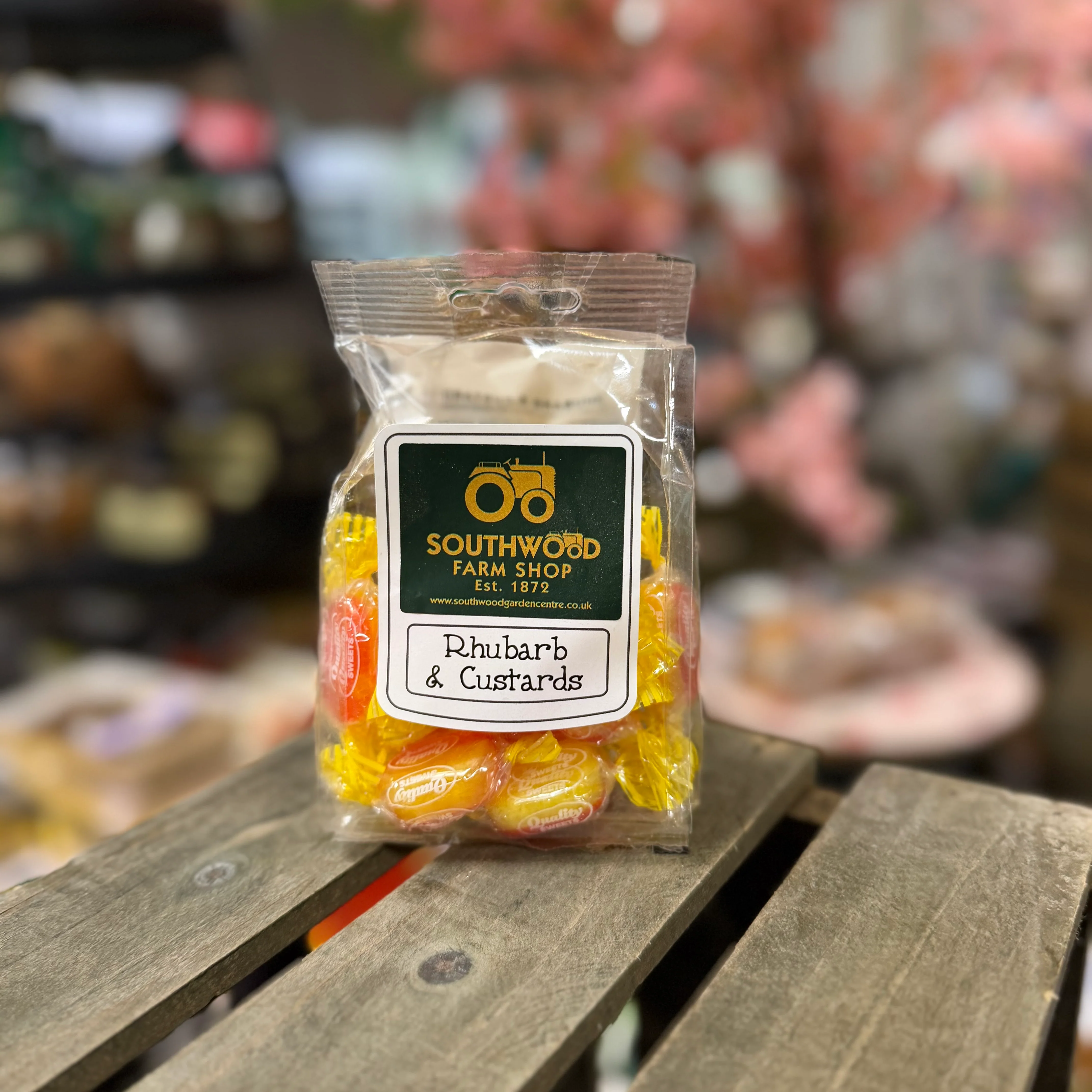 Southwood Farmshop -Rhubarb & Custards Sweet Bags 150g