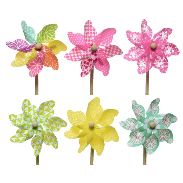 Colourful Plastic Windmill - 48cm