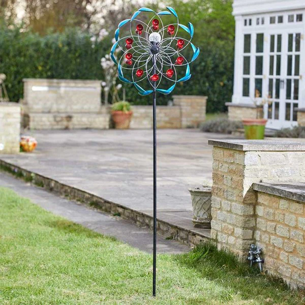 WonderWind WindSpinner with Solar Crackle Ball LED Light - Image 2