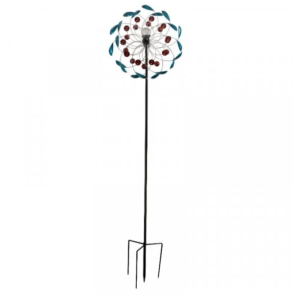 WonderWind WindSpinner with Solar Crackle Ball LED Light - Image 3