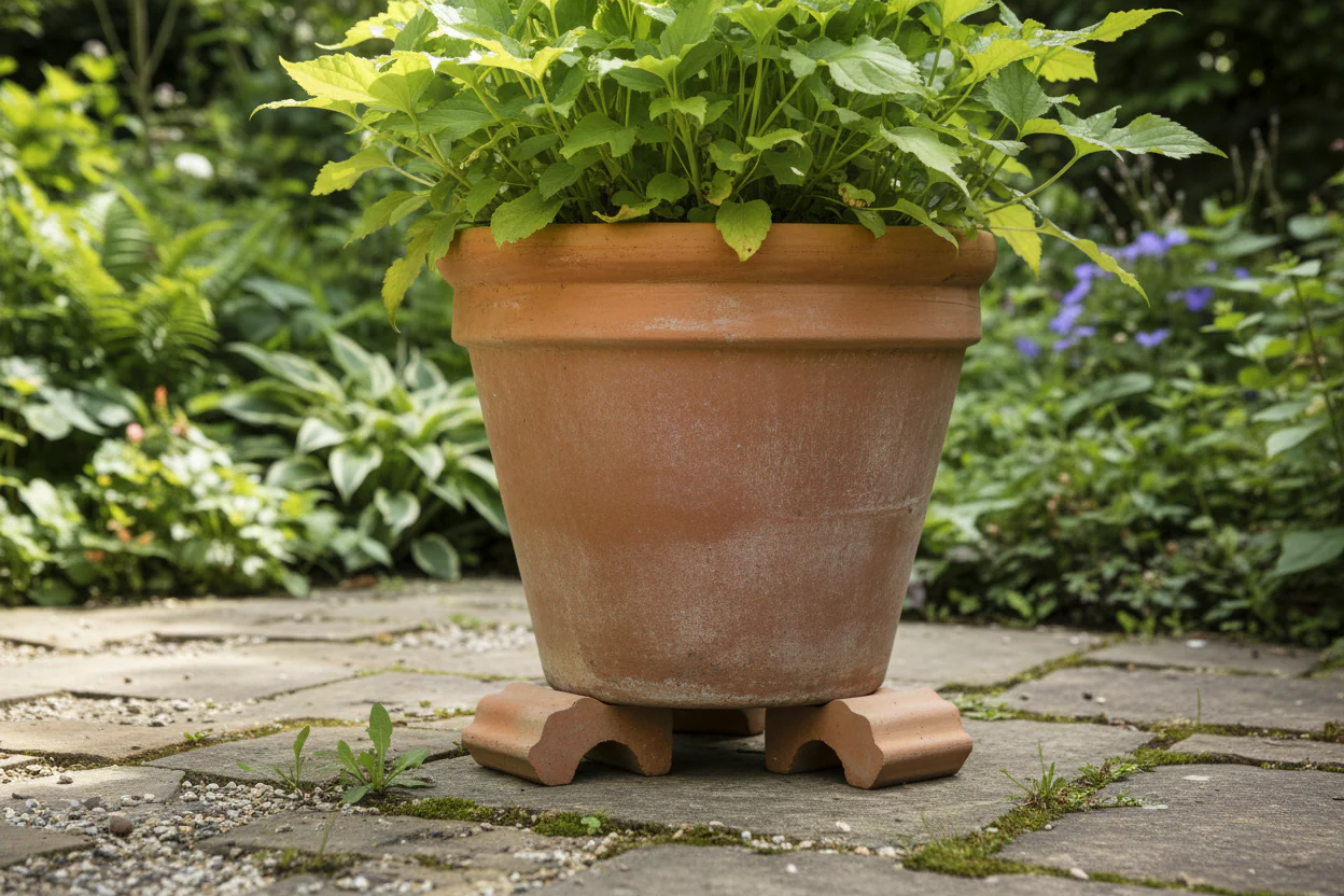 Woodlodge Small Terracotta Plant Pot Feet - Pack of 3 - Image 3