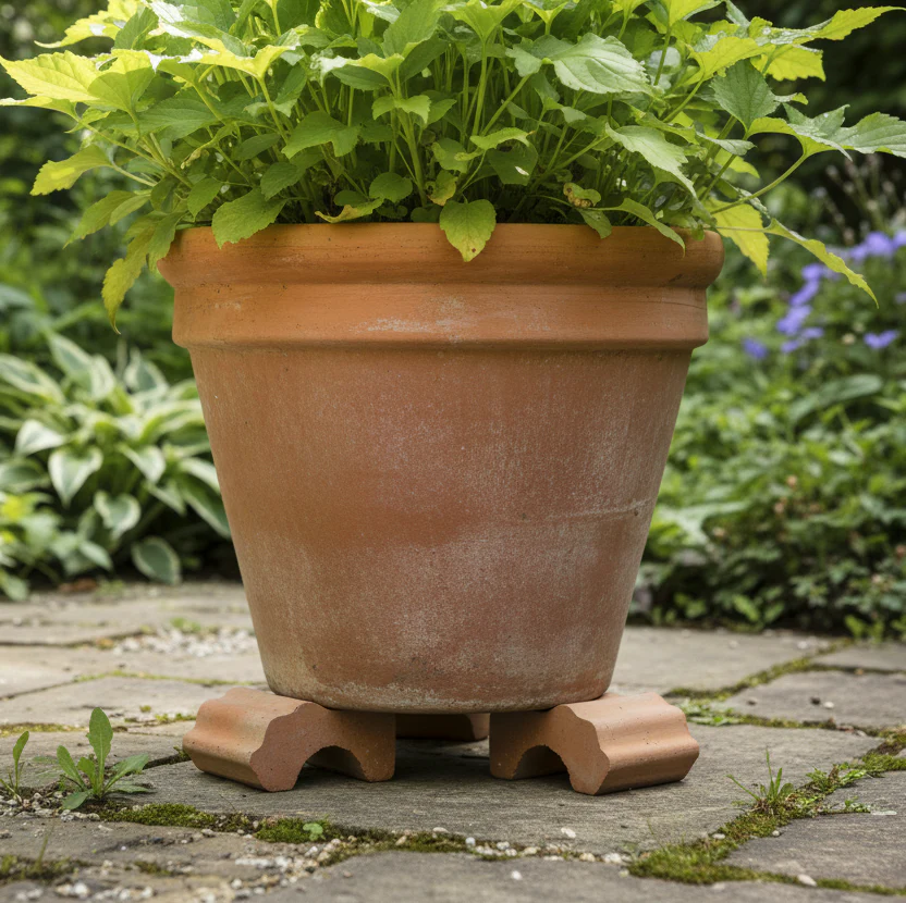 Woodlodge Small Terracotta Plant Pot Feet - Pack of 3 - Image 4